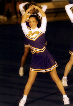 High school Varsity cheerleader and movie star Jamie Lynn Sease.